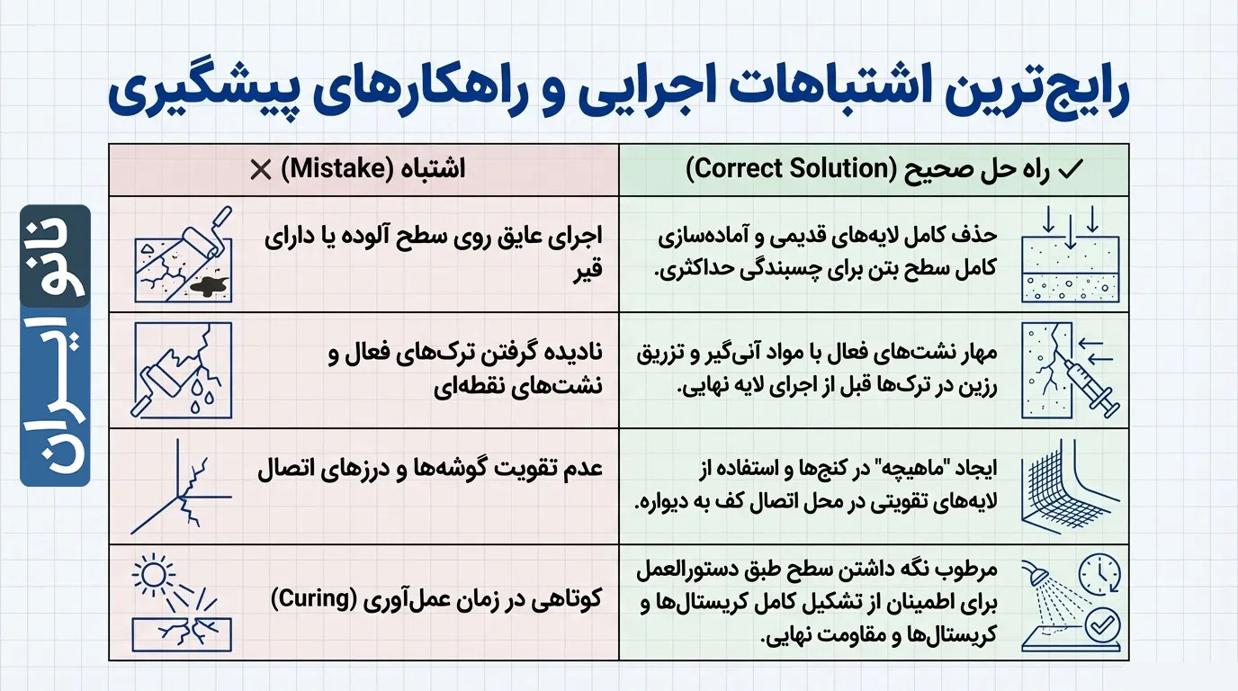اشتباهات رایج در آب بندی چاله آسانسور