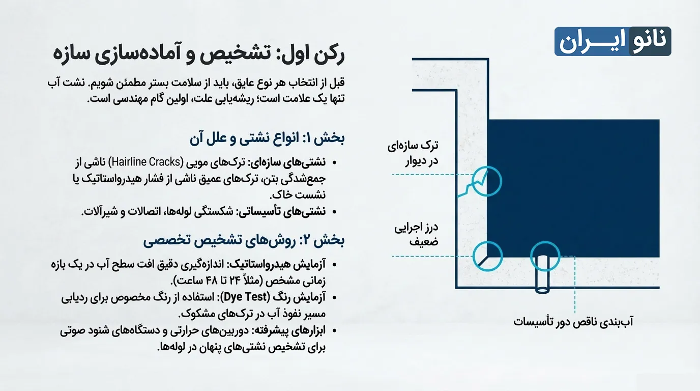 دلایل نشتی استخر